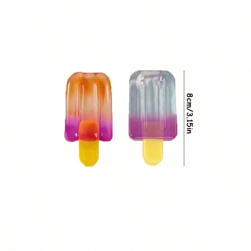 NEEDOH 1/2Pcs Summer Ice Cream Fidget Squishy TPR Squeeze Sensory Stress Relief Toy Holiday Mother's Day Kids Party 