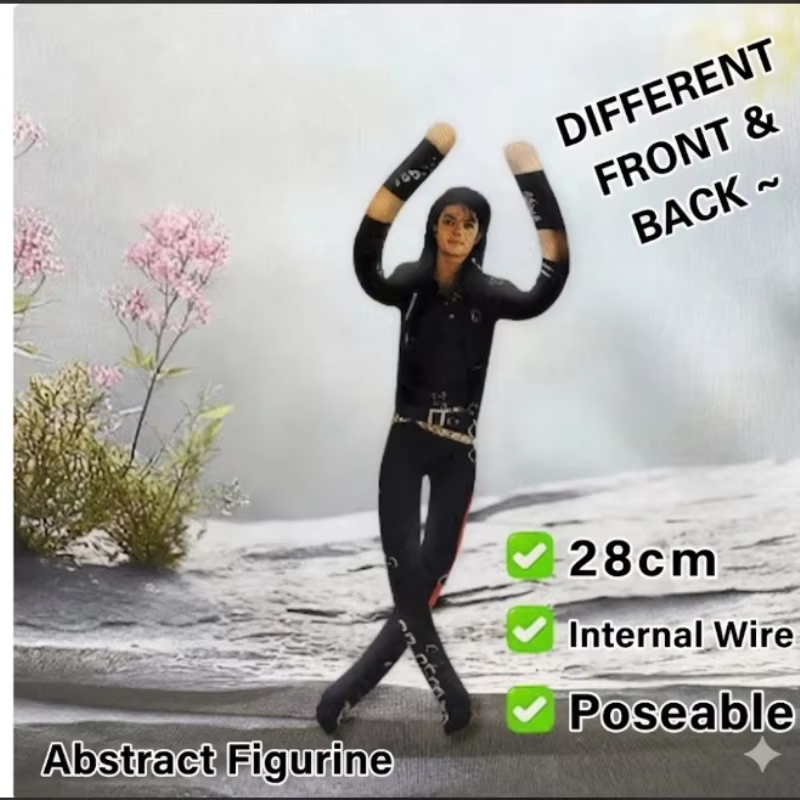 Michael Jackson Soft Stuffed Plush Figure Doll Flexibly Movable Joints Toy Handwoven Room Decor Pop King Fan 