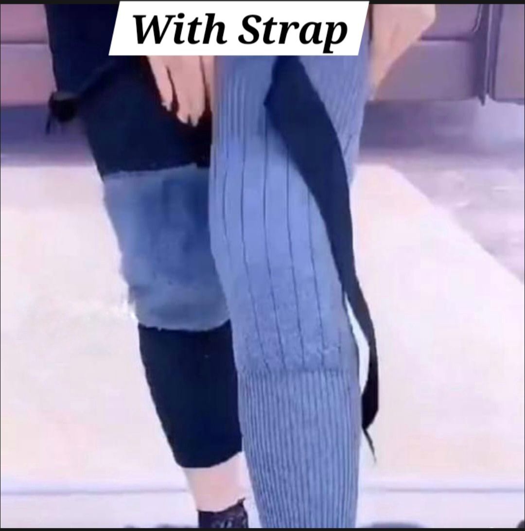 1 pair Winter Leg Warmers Women Winter Knee High Knit Boot Cuffs Solid Color Knee Socks Thick Leg Warmers Long Socks Foot Warmers