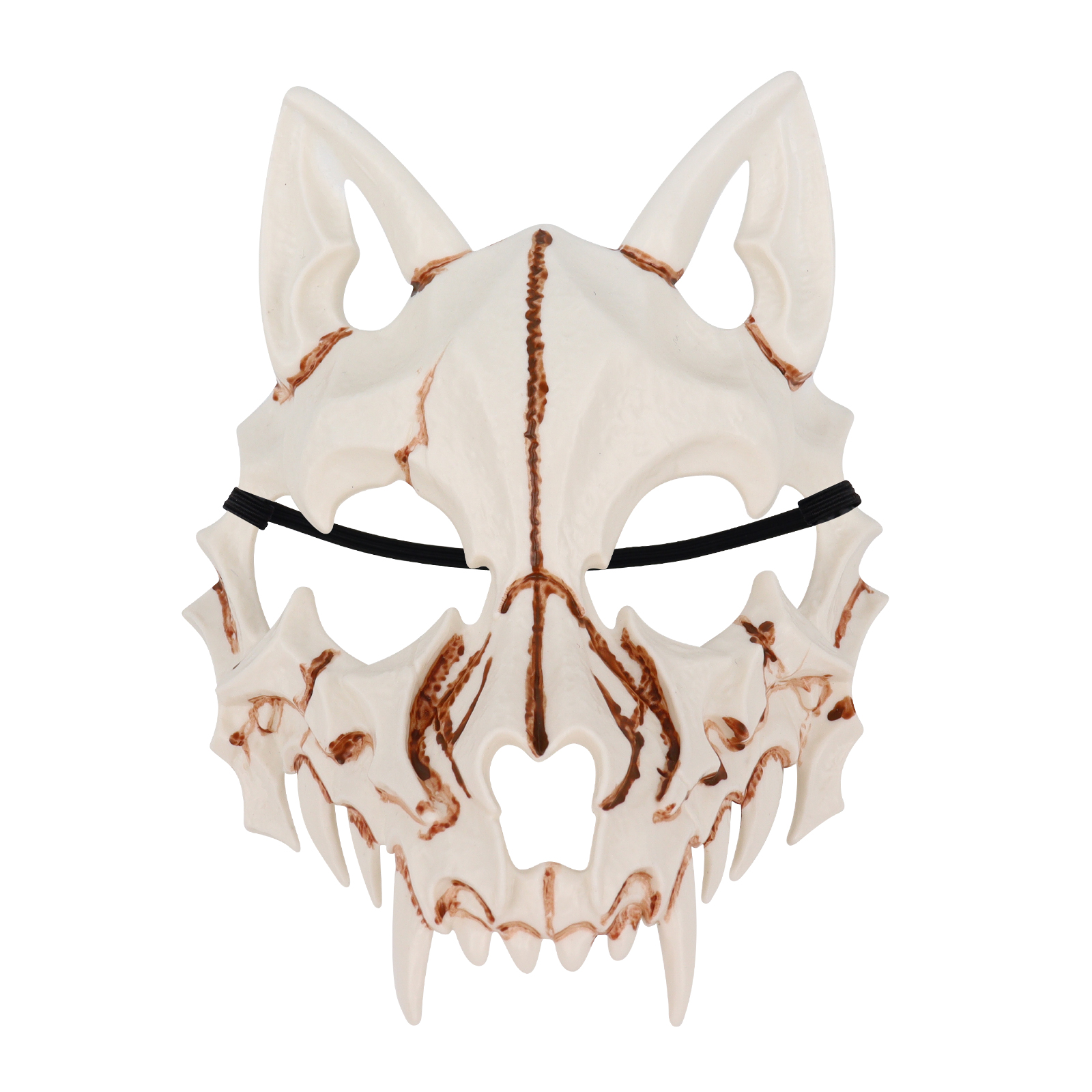 Scary Animal Half Face Mask Costume Cosplay Accessory for Halloween Masquerade Carnival Party