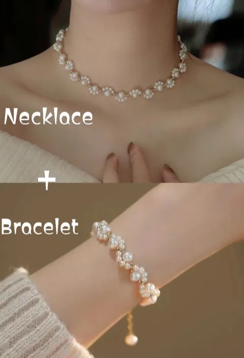 Set Of 2 Cute Cat Claws Necklace & bracelet | Elegant Design for girls