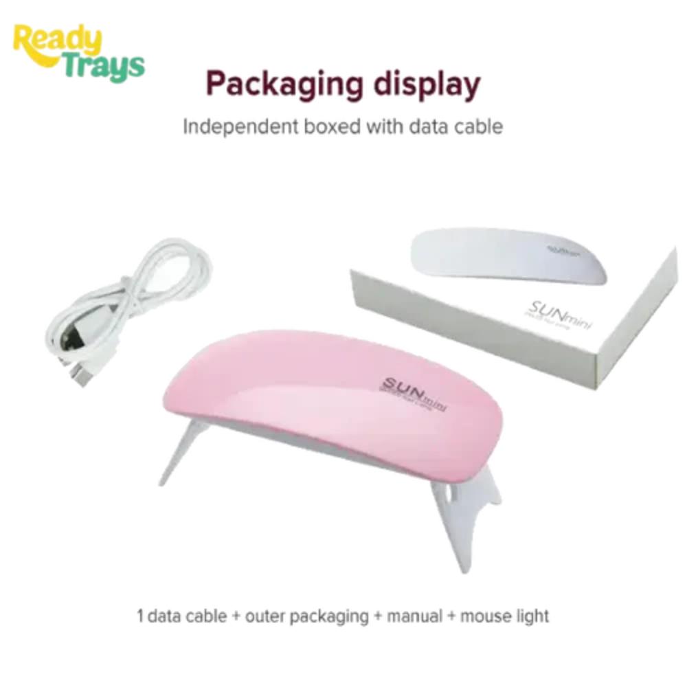 6W Portable Mini Nail Lamp , Polish Dryer Machine, USB 6 LED UV manicure lamp
