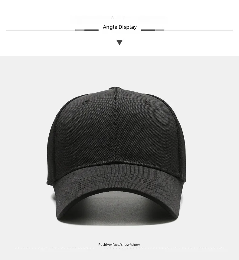 Breathable Pineapple Cloth Simple Baseball Cap Men Casual Fashionable Sunshade Hat Women Duckbill Cap For Large Head