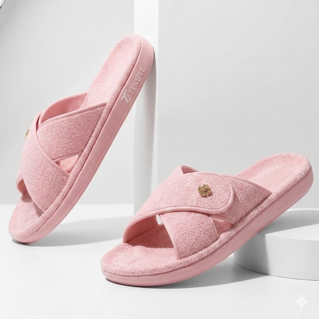 Rubber House Slippers for Women, Soft and Comfortable Flip Flops and Slides