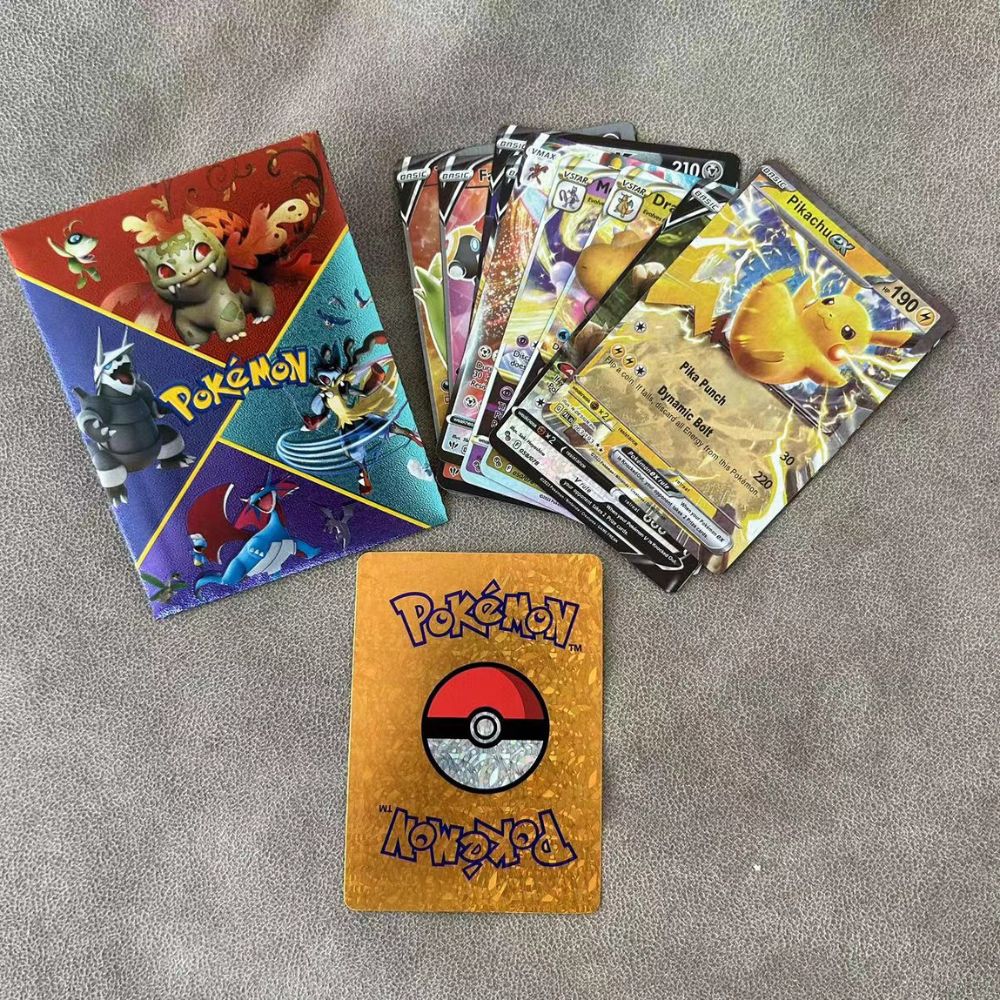 10Pcs Pokemon Cards German Spanish French English Vmax GX Color Energy Card  Pikachu Rare Collection Battle Trainer Boys Gift | Daraz.pk
