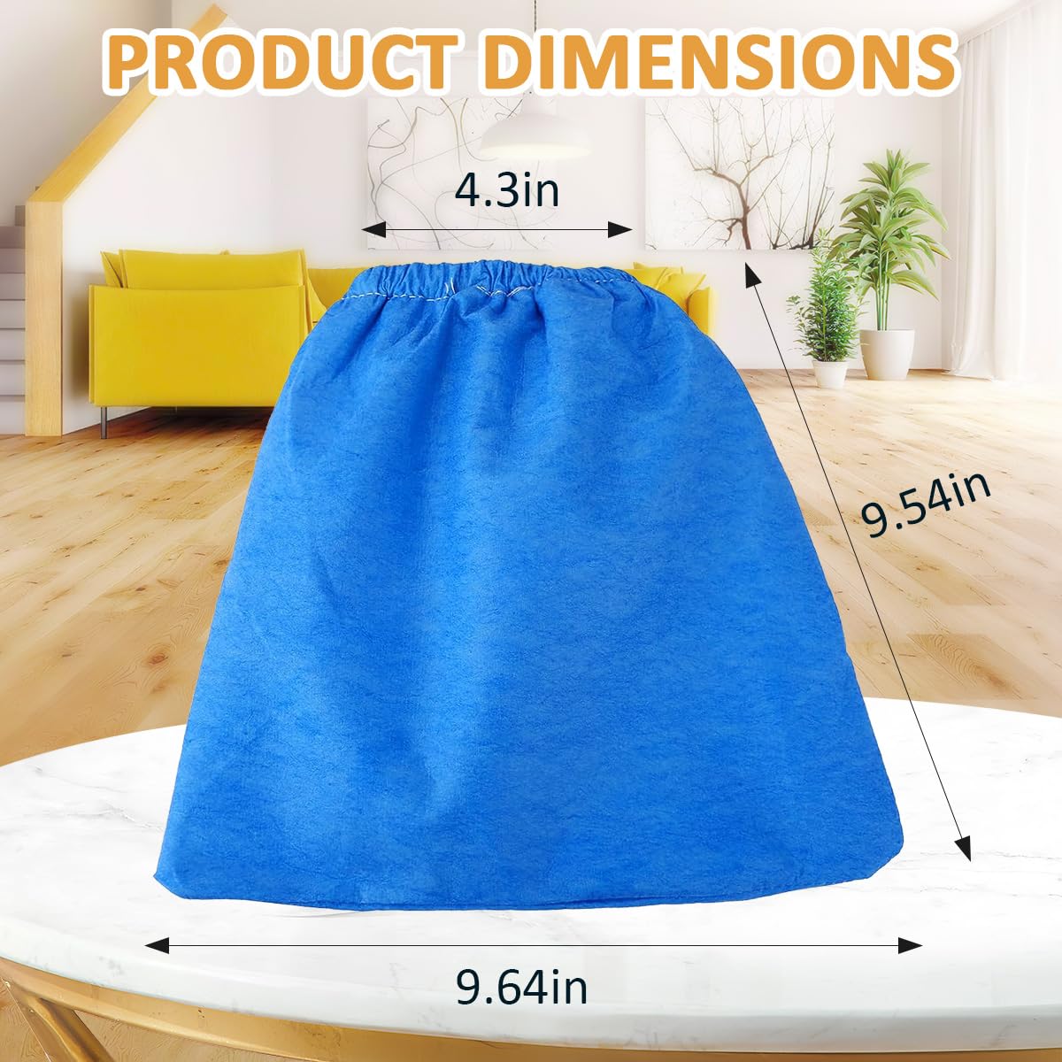 4pcs Textile Filter Bag Elements for Karcher MV1 WD1 WD2 WD3 and NT Series Vacuum Cleaners Replacement Vacuum Cleaner Filter Bag