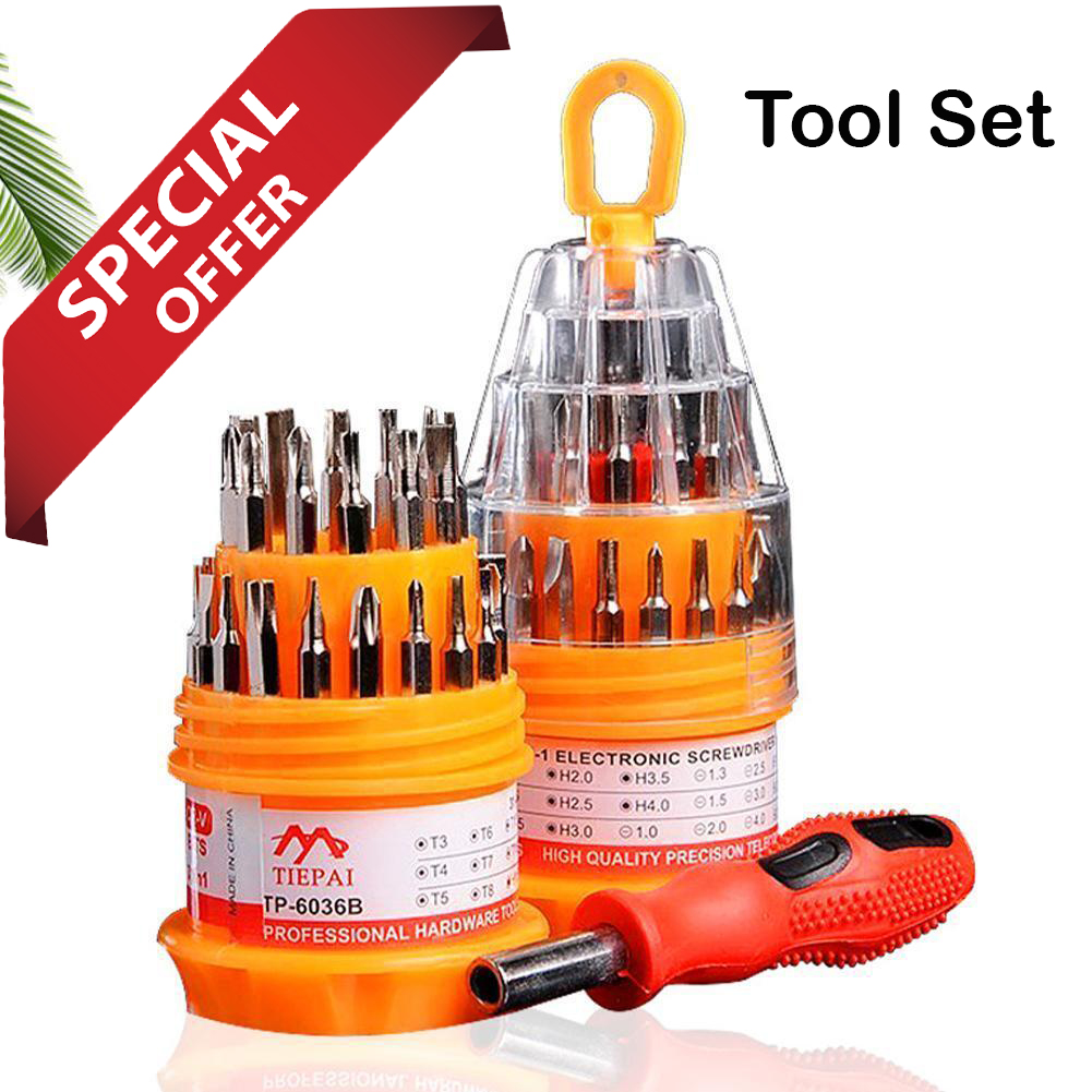 Pocket Precision Screwdriver Set - 31 in 1 Professional Precision Screwdriver Set for Electronic Repair Hardware Tool Mobile Phone Repair Tools Kit Multipurpose Precision Hardware Screwdriver Hand Tools Set