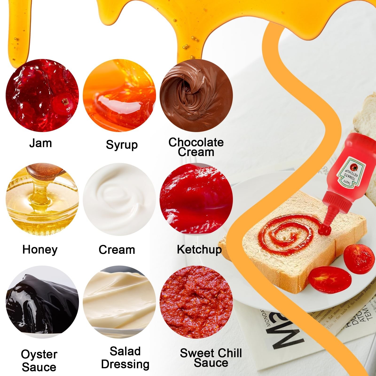 Mini Portable Sauce Bottles for Lunch Box - photo 6