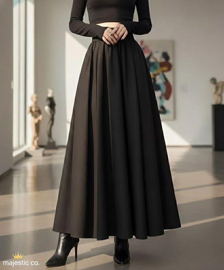 Women High Waist Flared Skirt – Summer Casual A-Line Long Skirt for Girls – Soft Breathable Fabric , women skirt, high waist skirt, summer skirt for girls, long skirt for women, casual skirt Pakistan, A line skirt, maxi skirt for girls