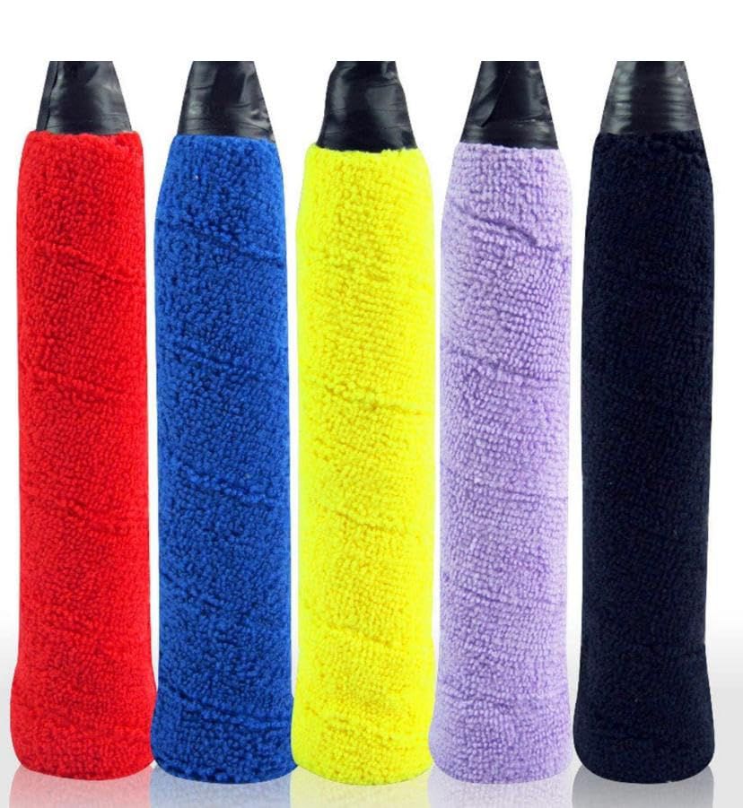 Pack of 2 Badminton Racket Towel Grips Multicolor
