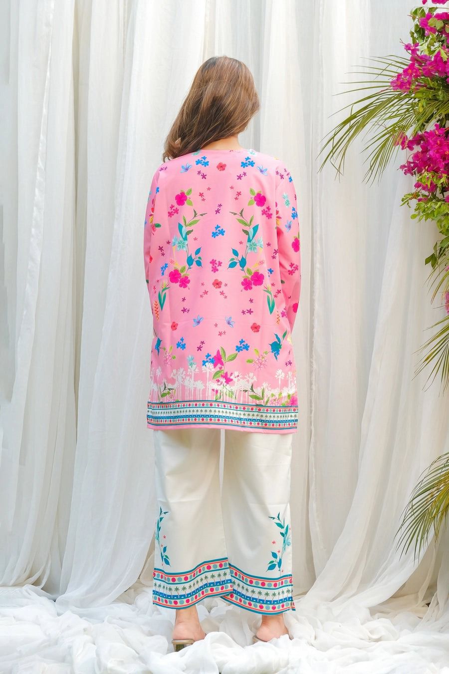 digital printed 2pc suit for girls