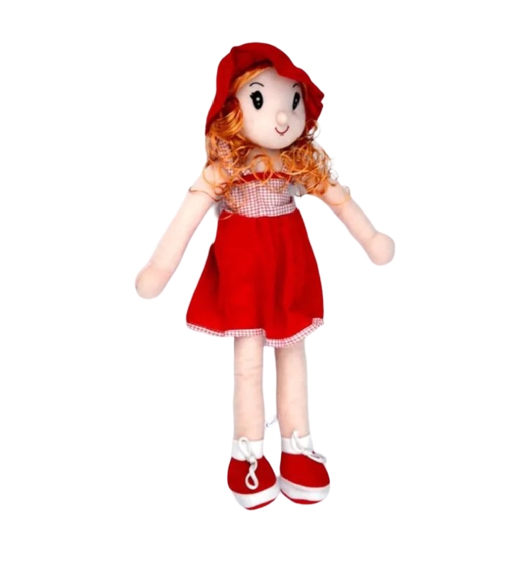 19-Inch Washable Soft Doll for Kids - Stuffed Toy Candy Doll with Beautiful, Colorful Blonde Hair (Random Color) for Children