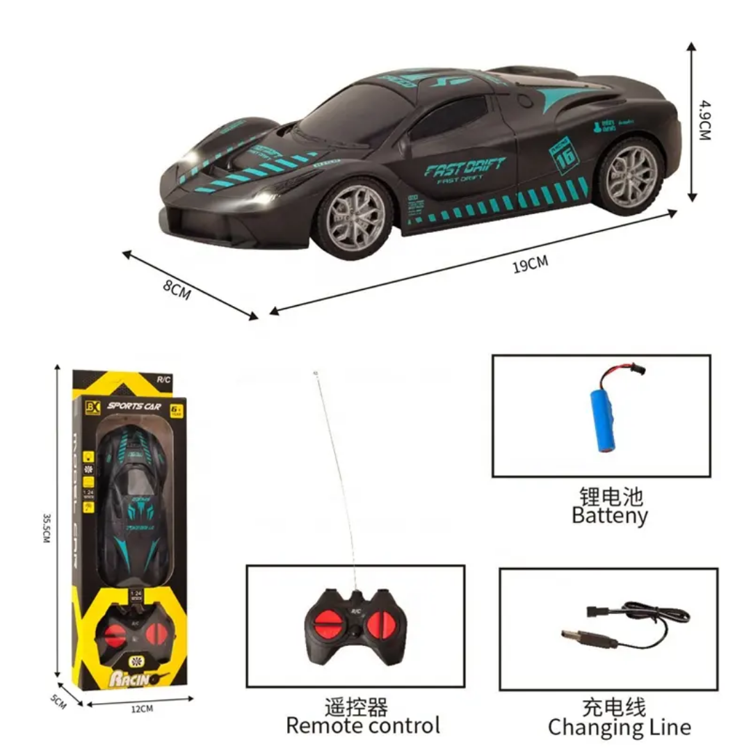 RC car fast car model car rechargeable car 1:24 scale