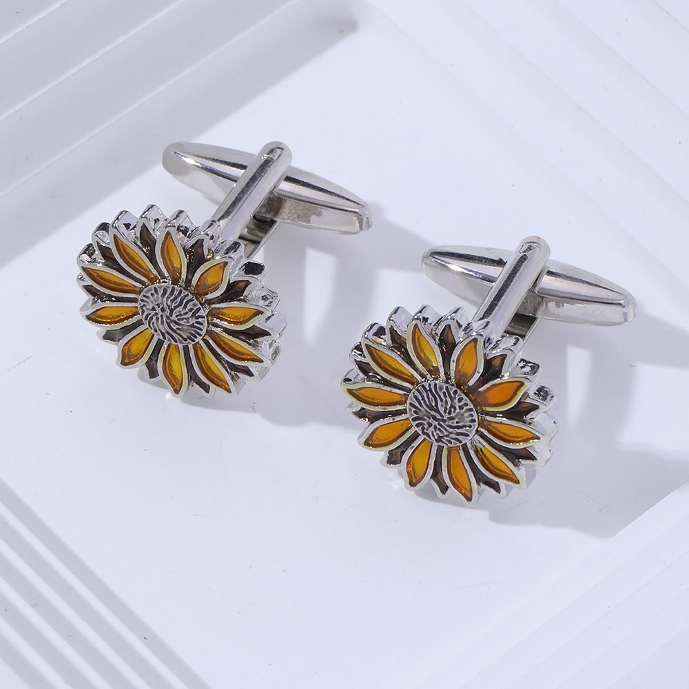 Cufflinks Sun Flower Style For Men, Premium Quality Studs For Men, Fashion Jewelry & Men Accessories