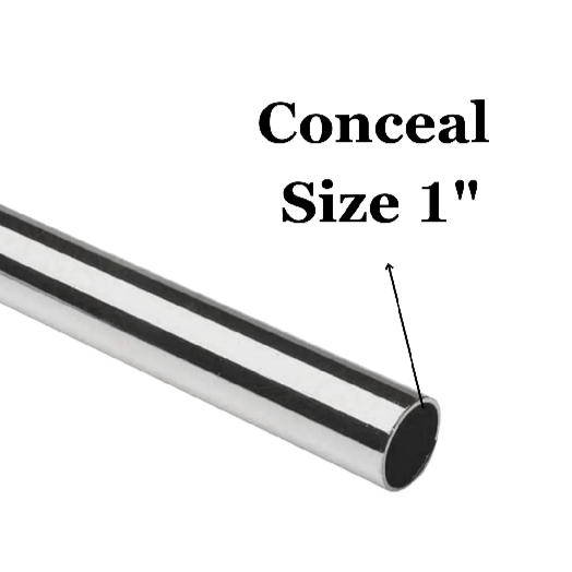 Premium Stainless Steel Curtain Pipe Rod with 2 Curtain Brackets Free  - High Quality Home Decor Solution