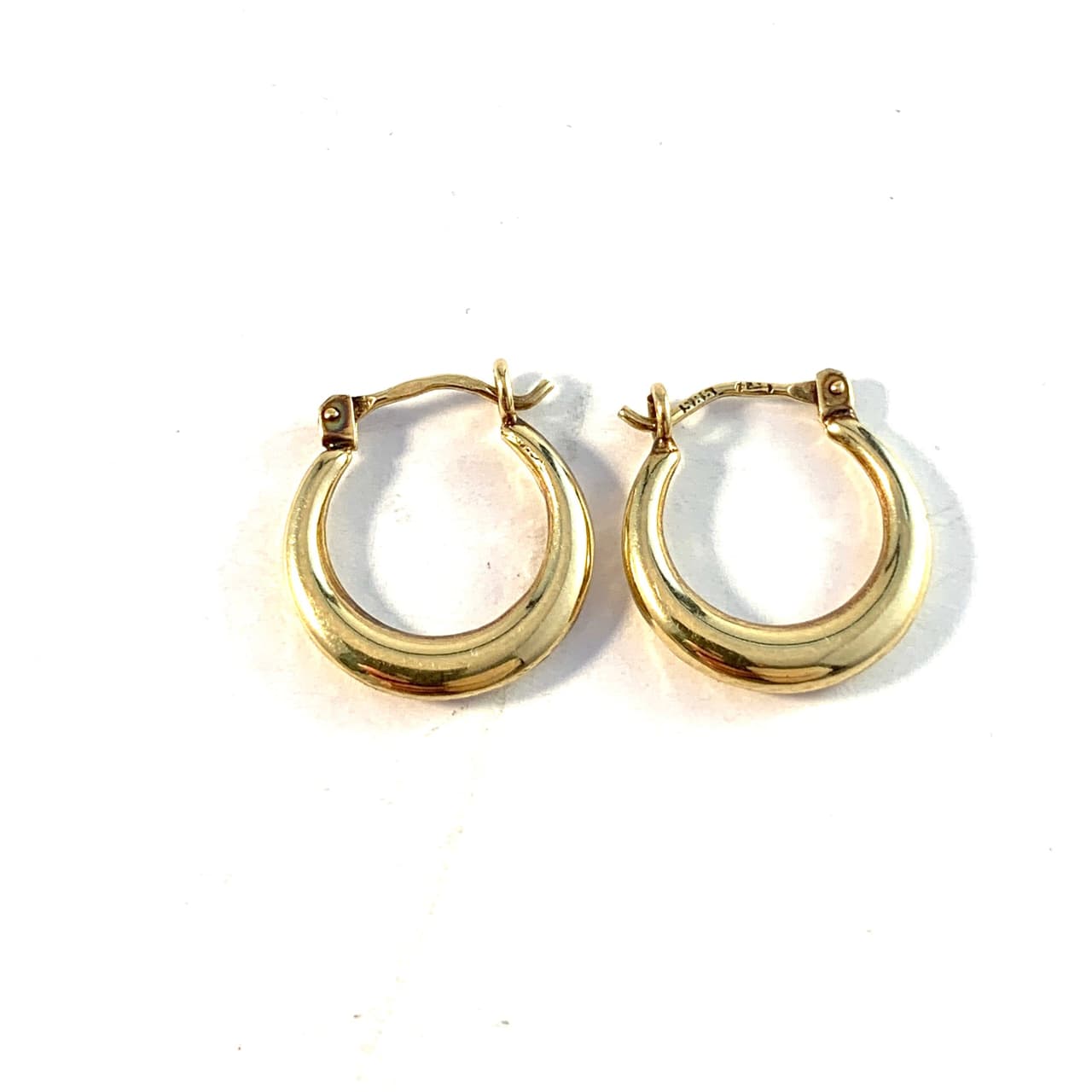 Trendy Golden Sterling Steel Hoop Earrings For Women and Girls, Round Hoop Earrings Gift For Her