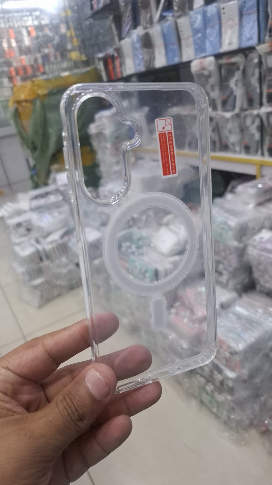 ​Clear Magnetic Wireless Charging Case Compatible with Samsung A17 - Shockproof Back Cover