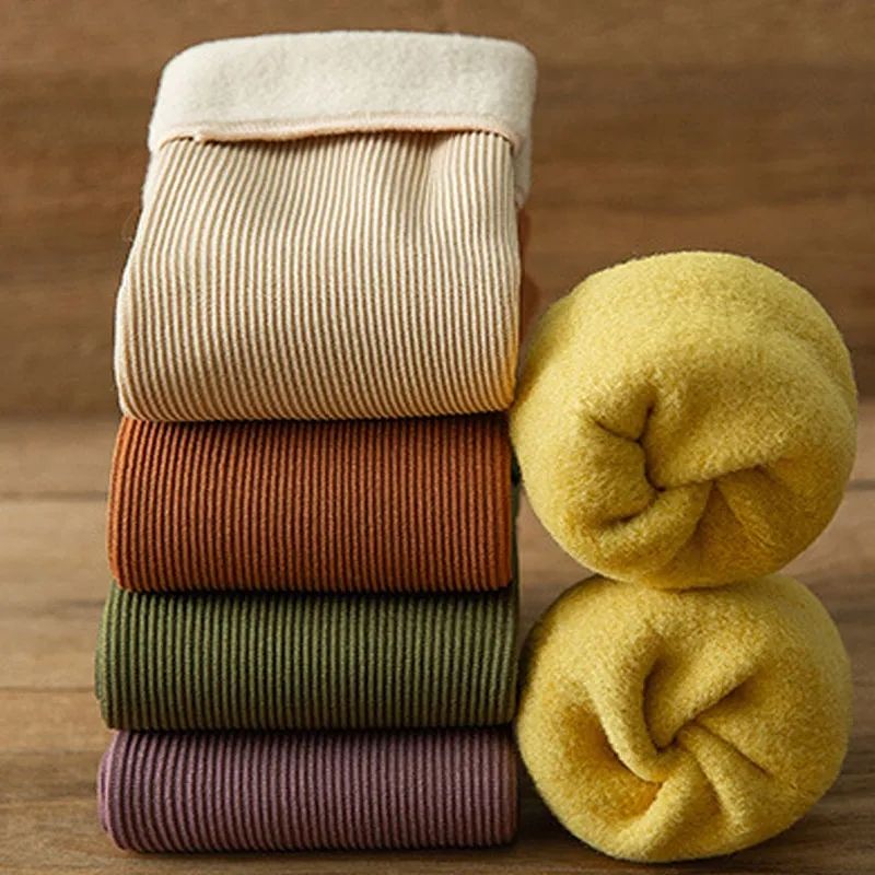 3 Pair Winter Warm Women Socks Thicken Thermal Soft Sock Casual Solid Color Wool Cashmere Home Floor Sock Snow Boots