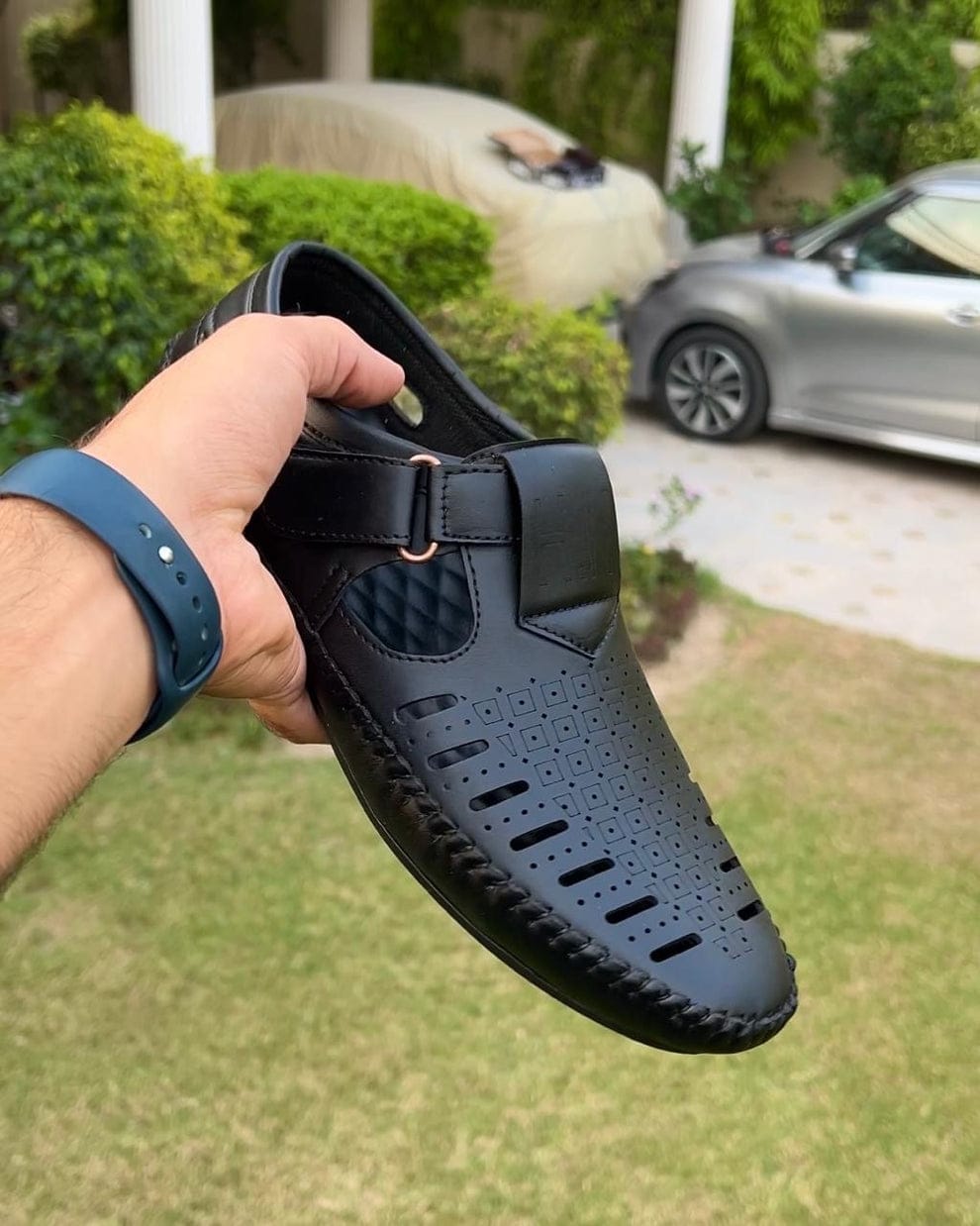 Premium Men's Summer Sandals Black | Stylish Closed Toe Casual Sandals | Lightweight Breathable Soft Sole Comfortable Daily Wear Shoes