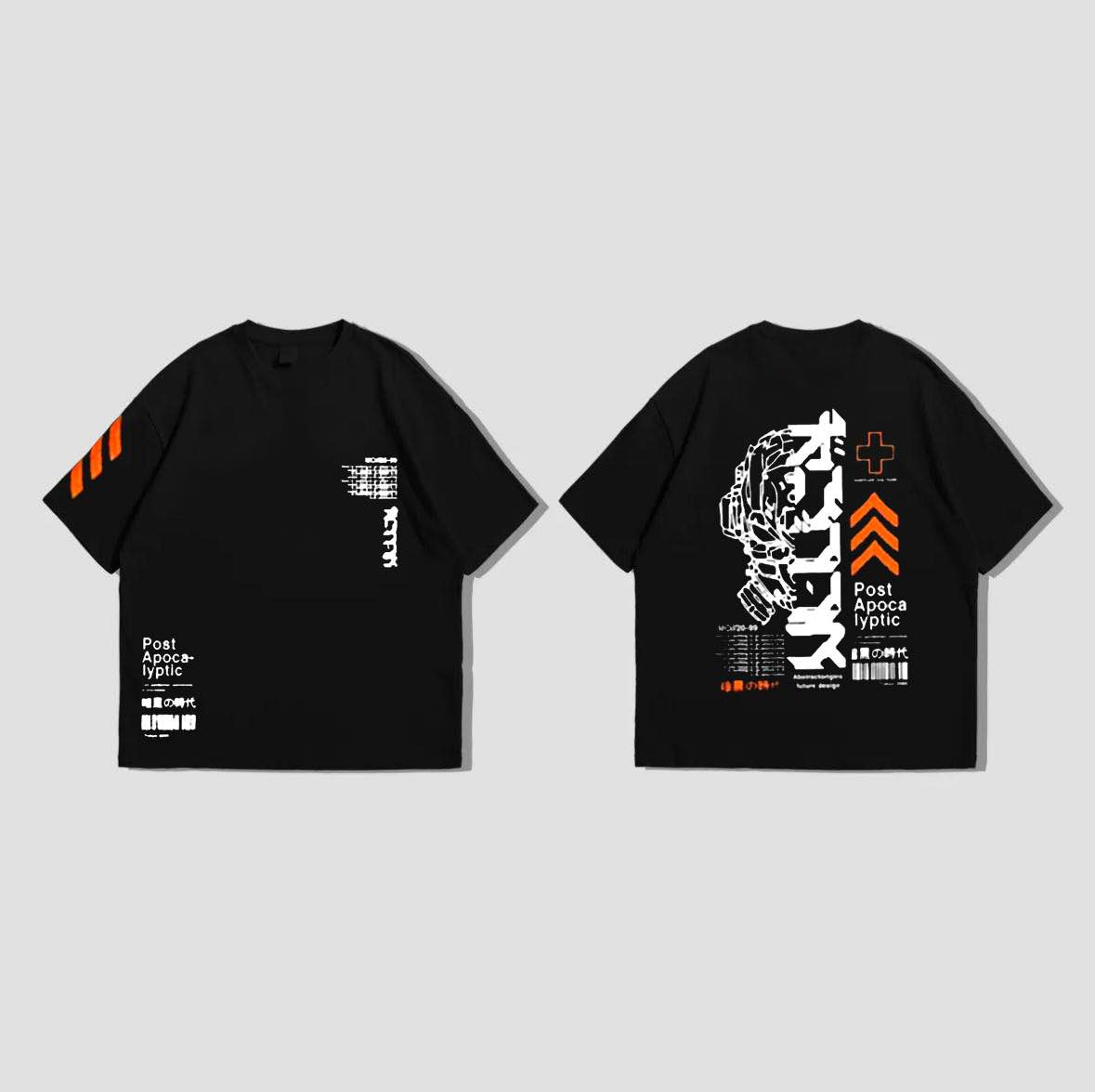 BURNOUT.PK NEW TRENDY SUMMER COLLECTION NEW FRONT BACK PRINTED DROP SHOULDER TSHIRT FOR MENS AND WOMENS