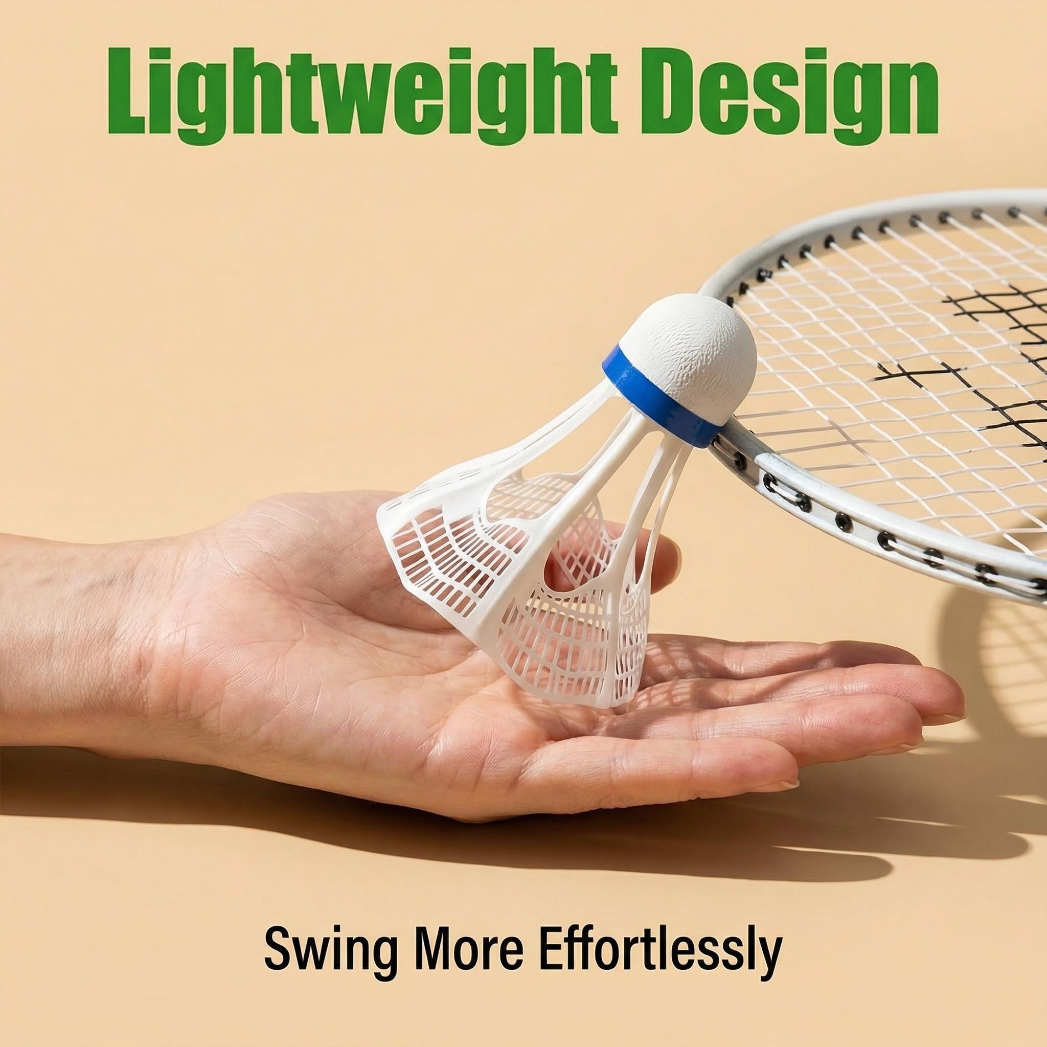 4Pcs/8Pcs, Wind-Resistant Badminton Shuttlecocks, Nylon Material, Yellow, White, Wind-Resistant and Durable, Suitable for Outdoor Badminton Practice and Sports.
