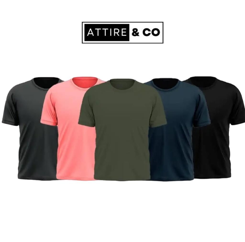 NEW TRENDY SUMMER COLLECTION PACL OF 5 HALF SLEEVE TSHIRTS FOR MENS