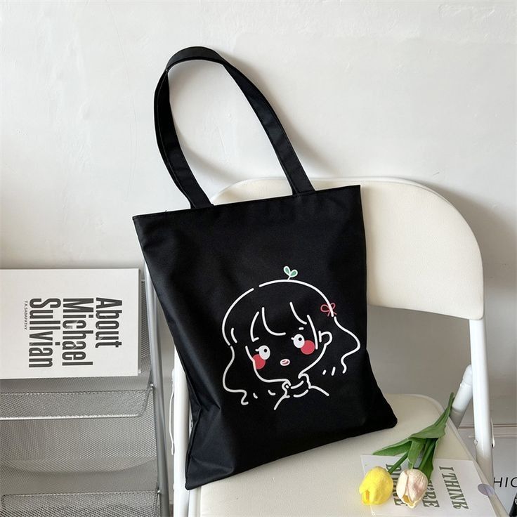 Super heavy weight Black tote bag for girls Eco friendly shopping bag
