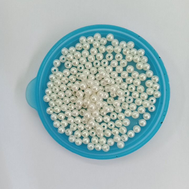 White beige pearl beads for jewelry making DIY accessories 4mm/ 6mm/ 8mm/ 10mm