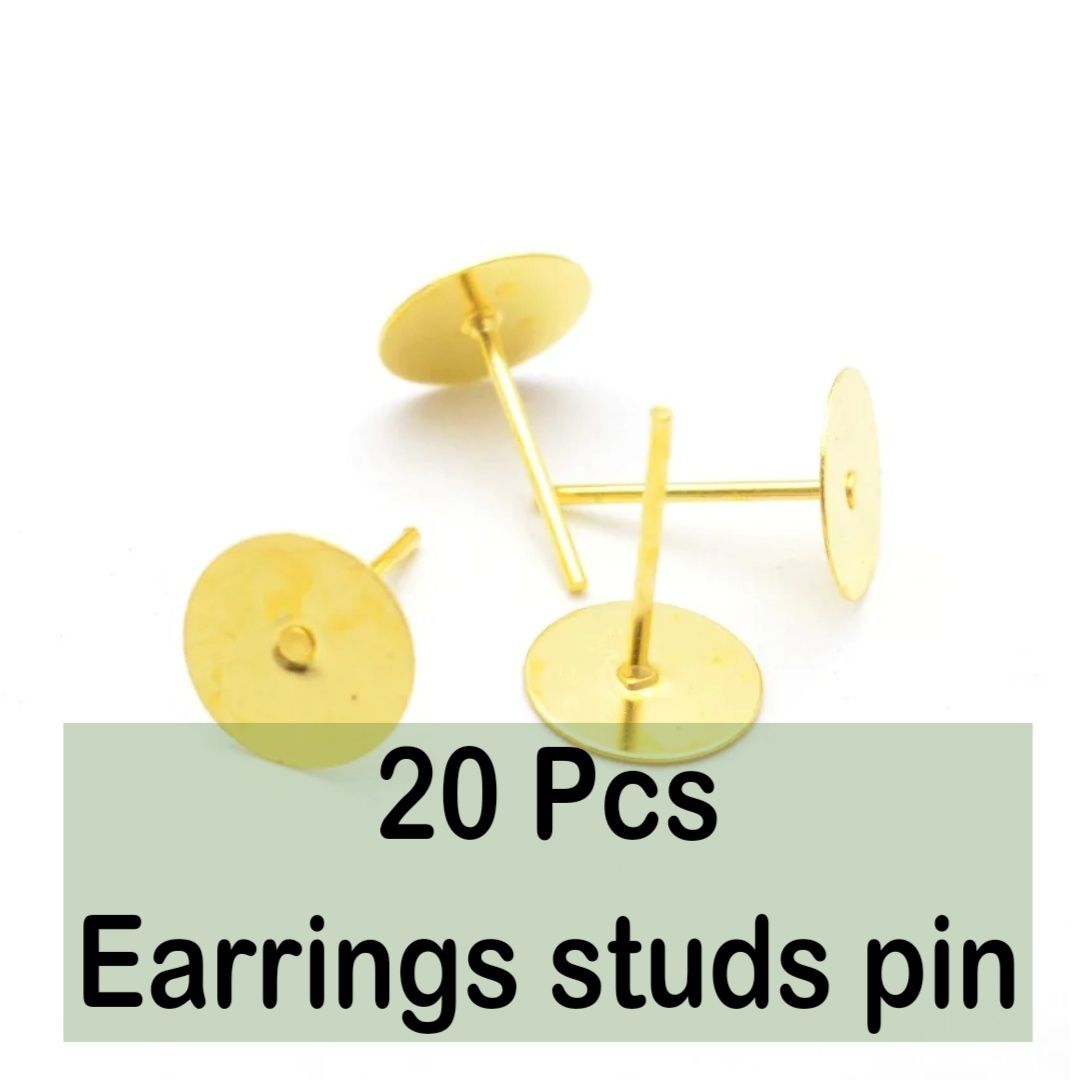 Blank Post Flat Round Earring Studs Pins for Earring Jewelry making