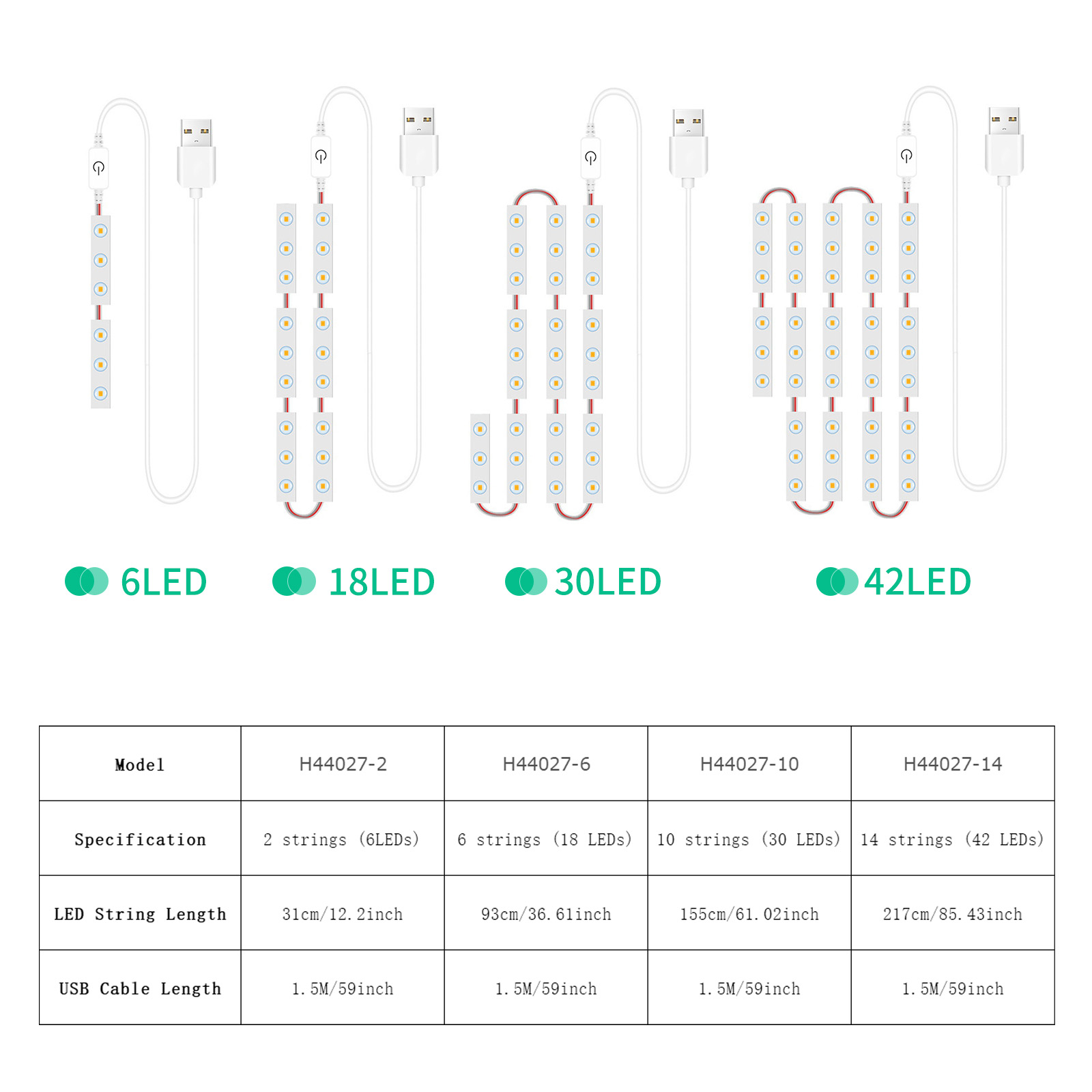 Usb Led Strip Lights Dressing Mirror Makeup Mirror Lights Dimmable Touch Control Vanity Mirror Lights Bathroom Mirror Light