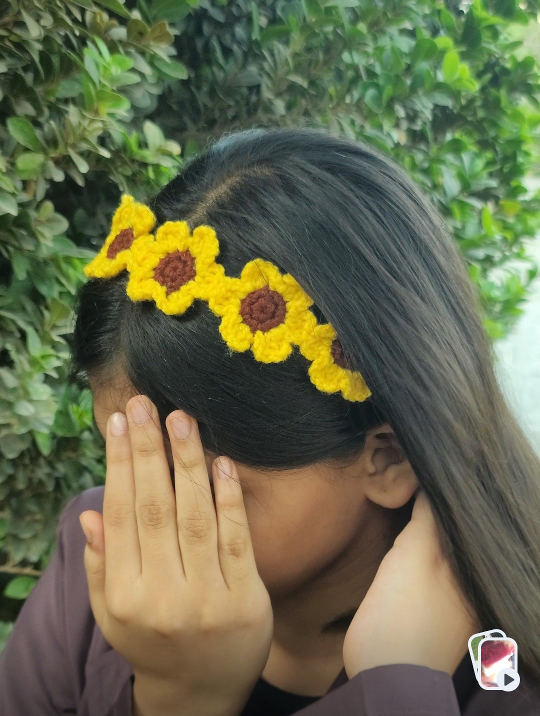 handmade crochet hair bands in different designs