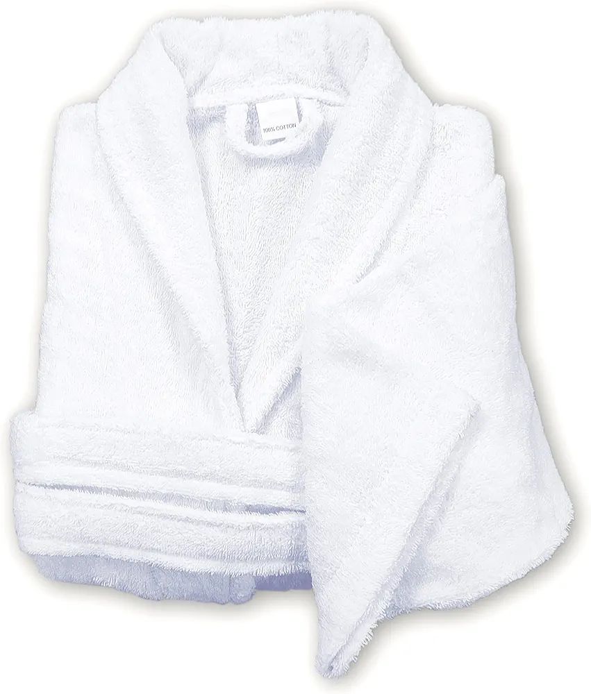 Soft & Comfy 100% Cotton Toweling Bath Robe - Spa & Hotel Style for Men & Women