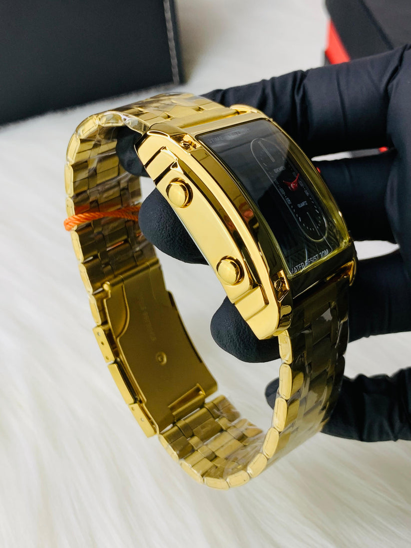 Dual Time Unique Design Watch SKM 1868