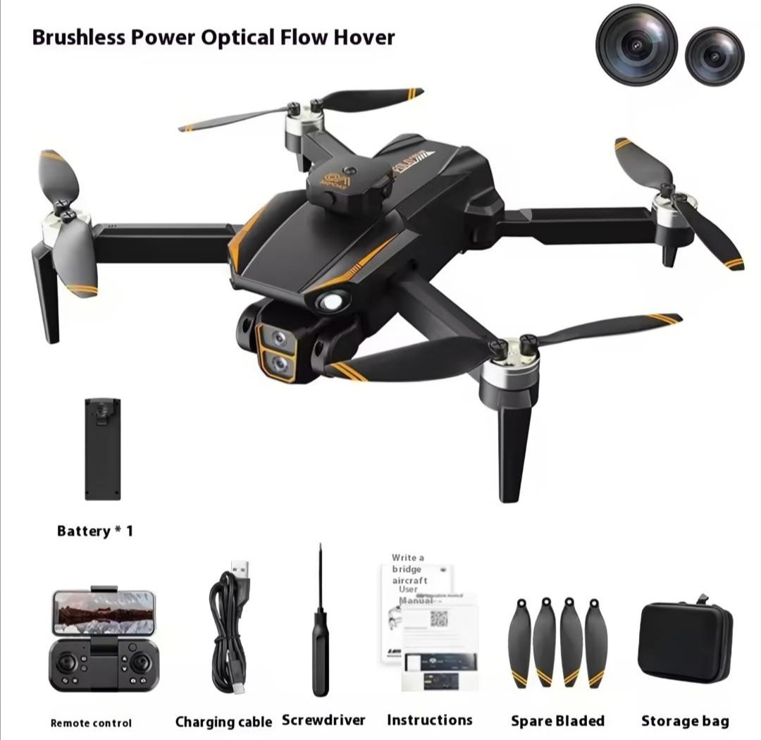 S26 Pro Dual Camera Drone HD Camera With Brushless Motor
Foldable RC Quadcopter For Aerial Photography
Having WIFI Avoid Obstacles 360° Roll & Intelligent Following