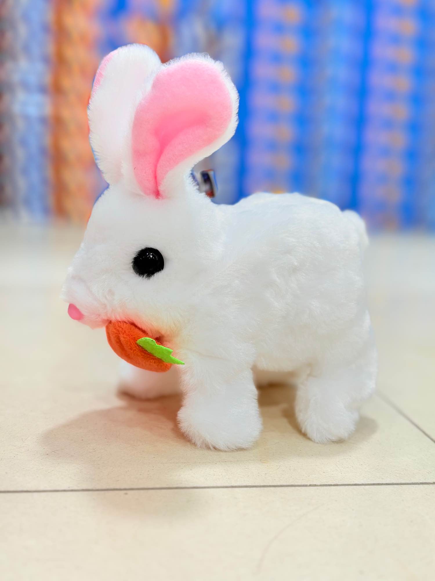Electronic Plush Rabbit Toy Robot Bunny Walking Jumping Running Animal Shake Ears Cute Electric Pet for Kids Birthday Gifts