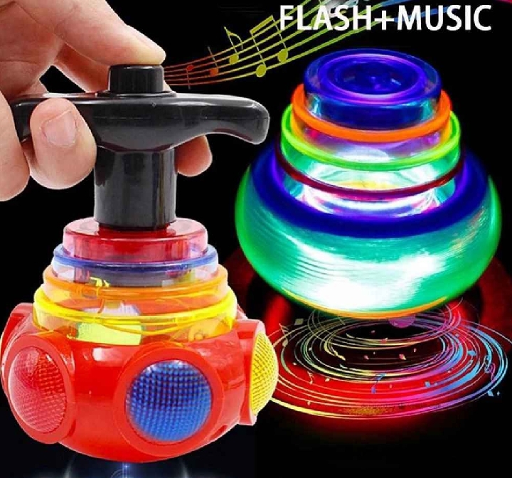 flash spinning top lighting full and music spinning top lighting full
