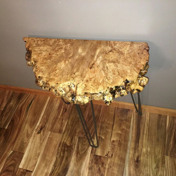 Half Moon Table | Solid Wood Half Moon Console Table | Sheesham Wooden Entryway Table | Rustic Live Edge Half Circle Table | Handmade Furniture for Home Décor | Modern Wooden Table