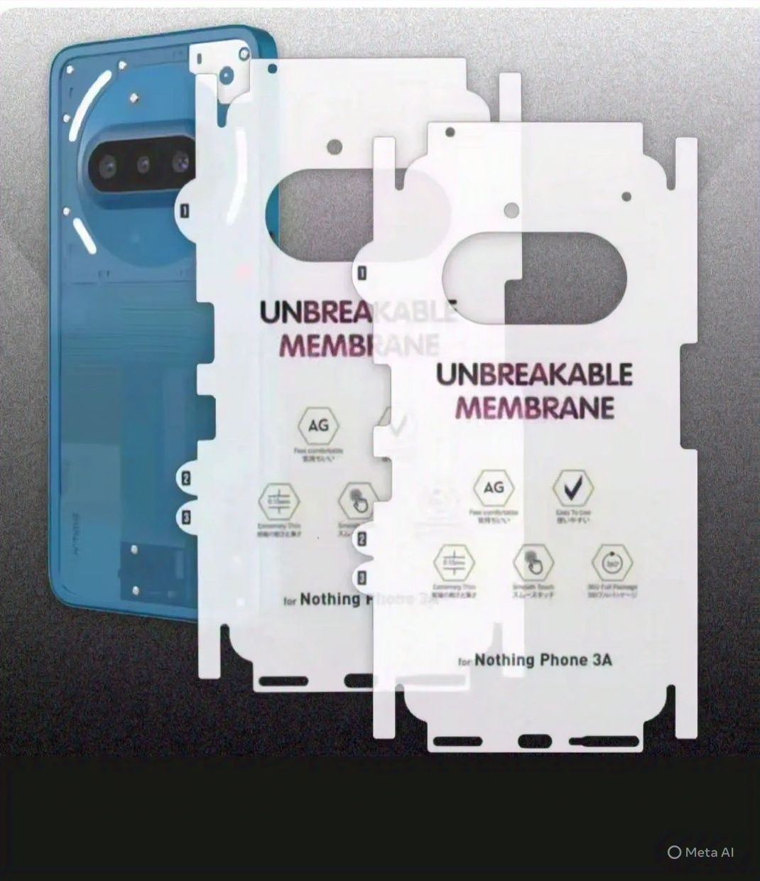 Nothing Phone 3a Back Jelly Case – Soft Transparent Silicone Cover – Shockproof Slim Protective Back Case for Nothing 3a