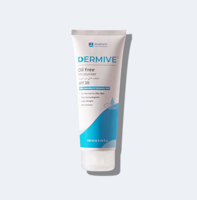 Jenpharm - Dermive Oil Free Moisturizer - 100ml | For Men & Women