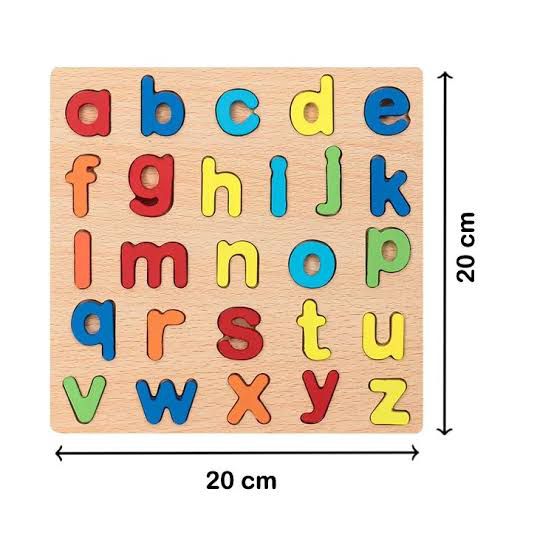 Wooden Alphabet |  Puzzles & Numbers Count Board, Colorful ABC Uppercase Letters/Numbers/Shapes for Kids Toddlers Preschool Early Learning Educational Toys