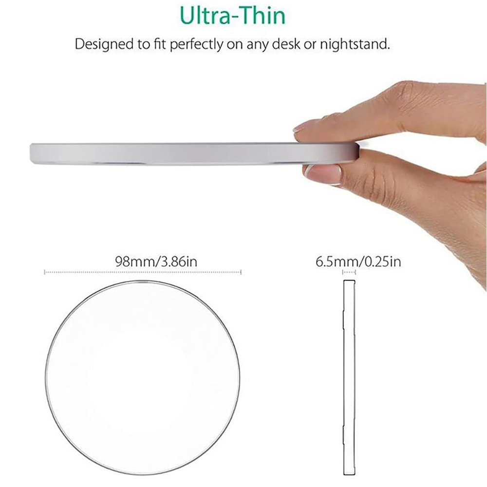 Universal Wireless Charger for  iPhone 17/16/15 Pro Max,   S22/S21, , , Google Pixel — Wide Compat