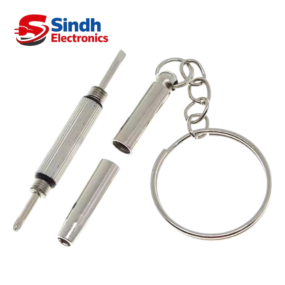 Mini 3-In-1 Screwdriver Key chain Metal Tool Set For Repair Glasses Mobile Watch