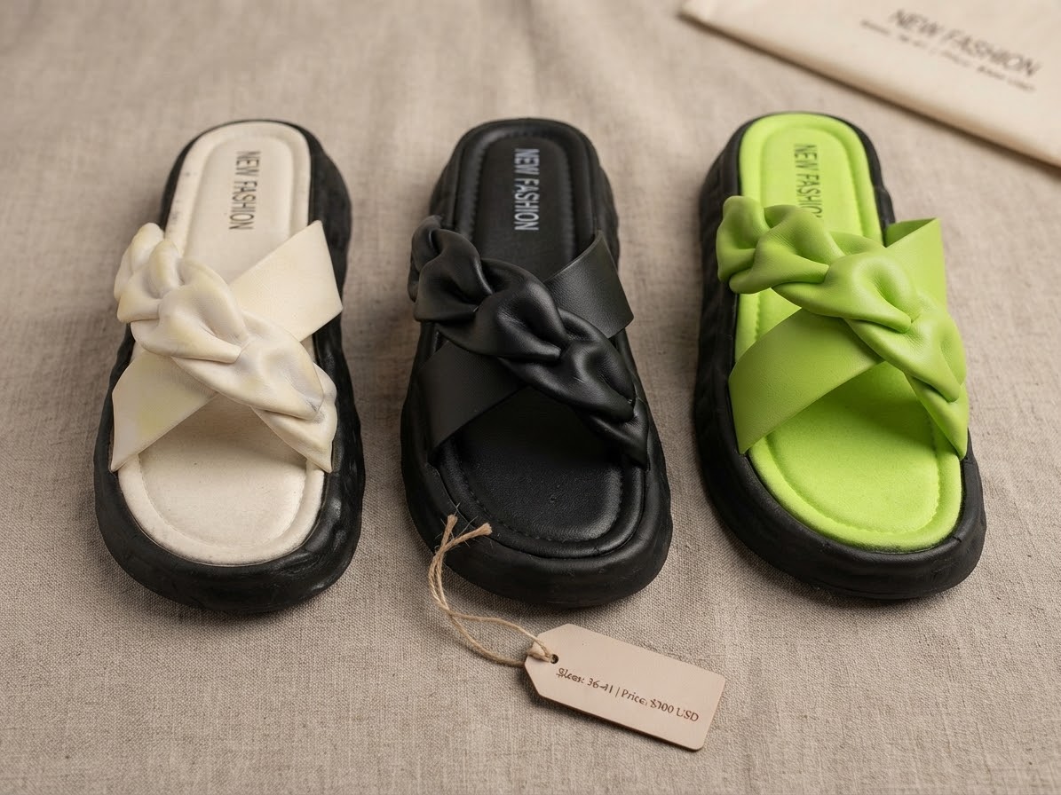 beautiful soft slippers A thicker sole