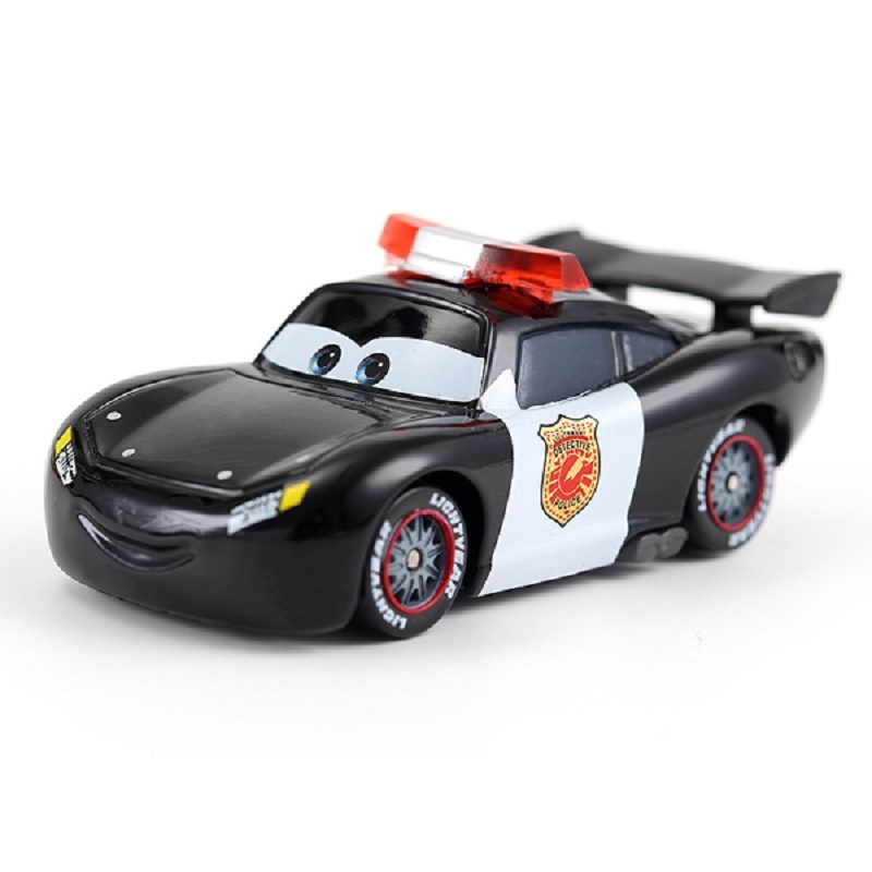 Cars 3 Pixar Cars Police Lightning McQueen Metal Diecast Toy Car 1:55 Children's  Free Shipping