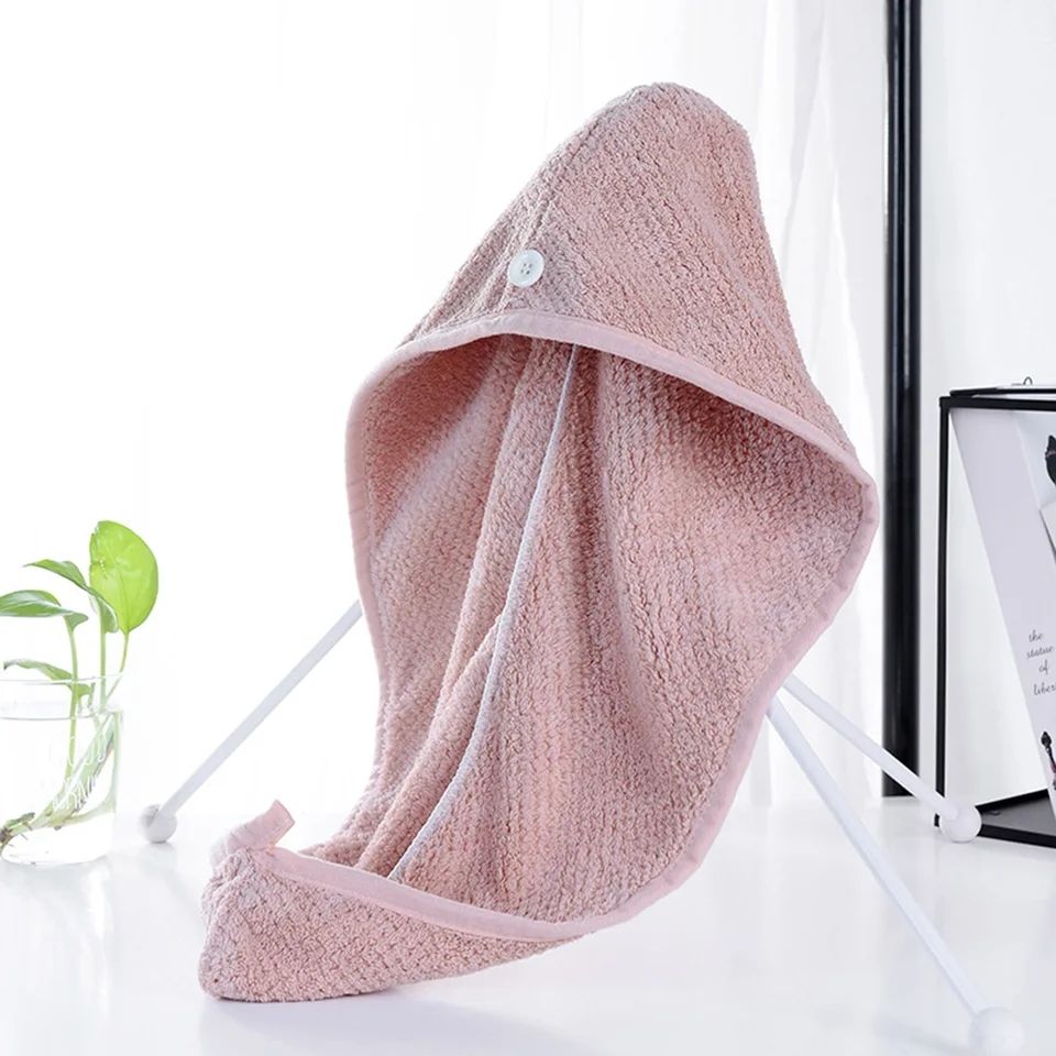 Microfiber Quick Dry Bath Hair Drying Towel | Head Wrap Hat Super Absorbent Shower Cap | Hair Dryer Cap Towel | Magic Instant Hair Dryer Cap Towel Hair Wrap Towel Best For Women (Homeducts)