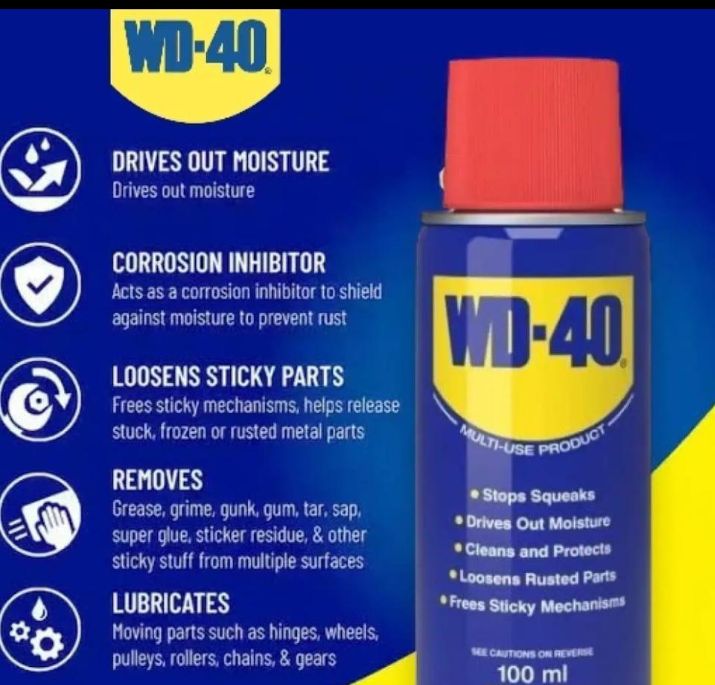 WD 40 antitrust  spray lubricant