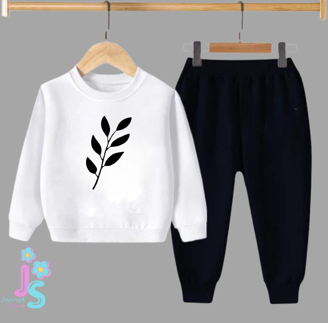 Sweatshirt And Pajama Trousers For Kids Baby Girls Dresses Tracksuit Imported Comfy Winter Warm Top Clothes Set Dresses Outfit Suit For Unisex Jannat Place