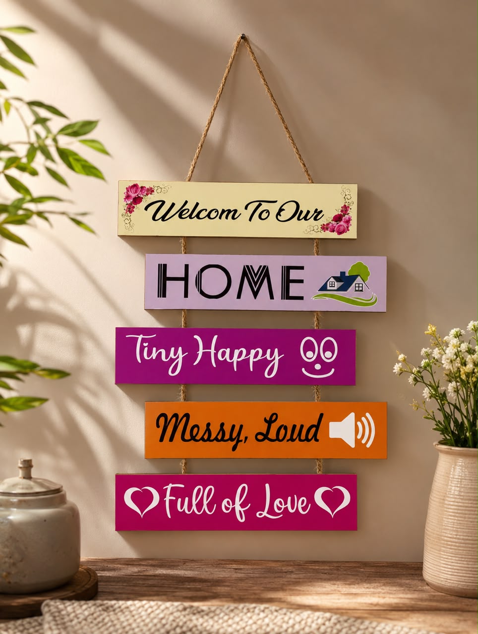 Wooden Wall Hanging quotes for home decoration
