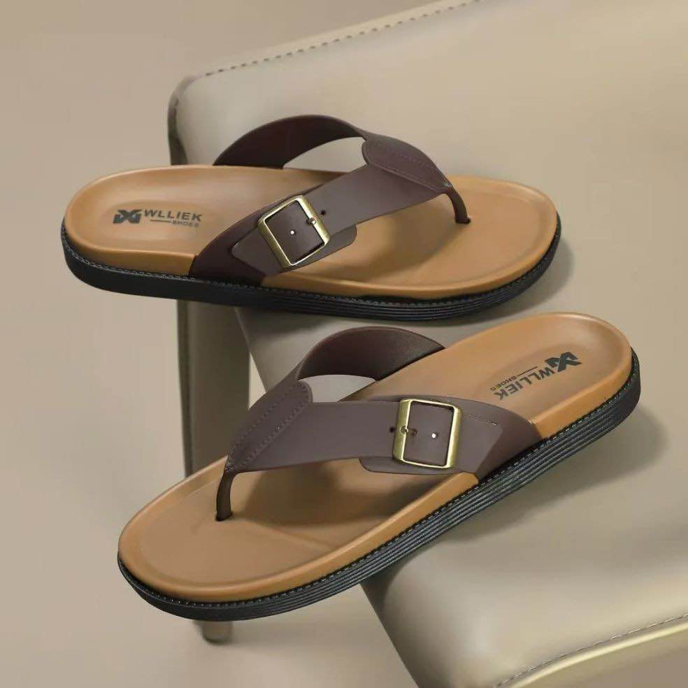 Winter Flip Flops for Men&Boys | Slippers for Men | Comfortable Chappal with Buckle for Casual Wear | Non-Slip Sole | Flip Flops for Men | Chappal for Men Brand | Chappal for Men New Style 2026