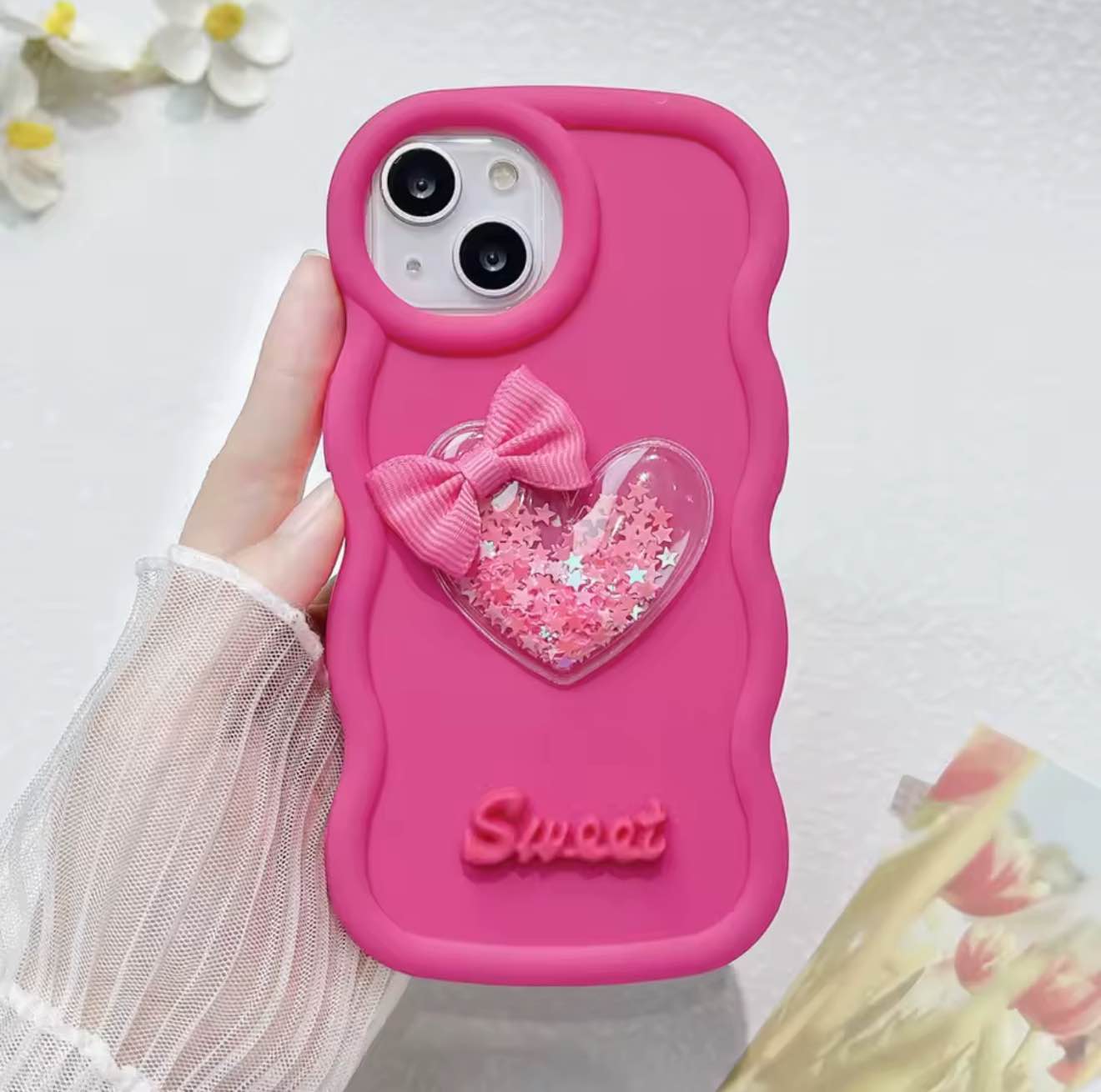 New Sweet Ladies Glitter Case For Ladies & Girls